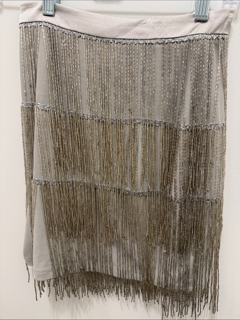 MESHKI NWT Sofia beaded fringe skirt - Picture 3 of 3